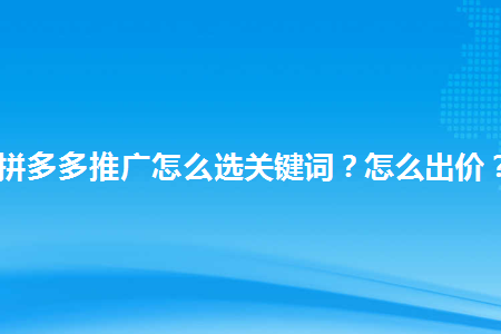 拼多多关键词怎么设置_拼多多拼音怎么拼写_拼多多关键词设置方法